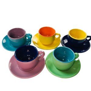 Gibson Mini Tea Coffee Espresso Cup & Saucer Collectible Demitasse 5 sets